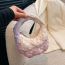 Fashion Off White Nylon Pleated Large Capacity Tote Bag