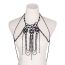 Fashion Black Multi-layered Beaded Chain Body Chain