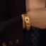 Fashion Gold Titanium Steel Gold-plated Chain Hollow Bracelet