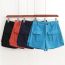 Fashion Blue Corduroy Double-pocket Cargo Shorts