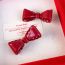 Fashion Red Resin Bow Hairpin