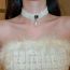 Fashion Necklace-white Fabric Diamond Mesh Flower Lace Necklace