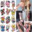 Fashion 18 Cartoon G Series 6 Pictures Are Not The Same Cartoon Flower Arm Tattoo Sticker