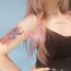 Fashion 18 Pictures Of Cartoon F Series 6 Pictures Are Not The Same Cartoon Flower Arm Tattoo Sticker