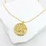 Fashion Gold Gold Plated Copper Sun And Moon Round Pendant