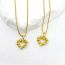 Fashion Gold Gold-plated Copper Love Phone Cord Necklace