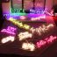 Fashion M Warm White 43*25*5cm (including Packaging Size) Acrylic Luminous Letter Atmosphere Light Ornaments (with Electronics)