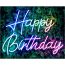 Fashion Happy Birthday50*36cm (color Can Be Noted) Acrylic Luminous Letter Atmosphere Light (with Electronics)