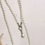Fashion Silver Pearl Bead Necklace