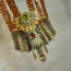 Fashion A Set Of Offers Geometric Diamond Crystal Elephant Multi-layered Beaded Necklace And Earrings Set