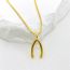 Fashion Gold Gold-plated Copper Geometric Necklace