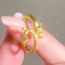 Fashion Gold Copper Shenlong Open Ring