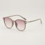 Fashion Gray On The White Frame And Pink On The Bottom Ac Round Frame Sunglasses