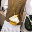 Fashion Yellow Finished Product Wool Crochet Cupcake Crossbody Bag