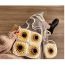 Fashion Small Material Package + Free Teaching Video Wool Crochet Sunflower Crossbody Bag Material Bag