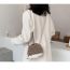 Fashion Brown Hedgehog Material Pack + Free Tool Kit Wool Crochet Large Capacity Crossbody Bag Material Bag