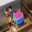 Fashion 1# Colorful Woolen Knitted Rubiks Cube Crossbody Bag