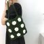 Fashion Green Finished Product Wool Knitted Daisy Shoulder Bag