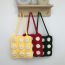 Fashion Red Material Package With Video Tutorial Wool Knitted Daisy Shoulder Bag Material Bag