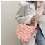 Fashion Small bag - pure white Wool Knitted Large Capacity Shoulder Bag Material Bag