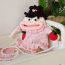 Fashion Cherry Girl Finished Product Bag Wool Knitted Large Mouth Crossbody Bag
