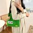 Fashion Turmeric Ready-made Bag Wool Knitted Bear Patch Shoulder Bag