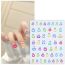 Fashion Water Drop Embossed Sticker Water Drop Embossed Nail Art Stickers