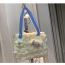 Fashion Jade Cinnamon Dog Handbag + Pearl Chain Woolen Three-dimensional Cartoon Large-capacity Crossbody Bag