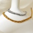 Fashion Silver Titanium Steel Multi-strand Chain Twist Bracelet