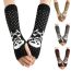 Fashion Black Acrylic Printed Knitted Finger Sleeves