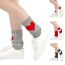 Fashion Dark Gray Wool Knitted Love Short Toes