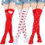 Fashion 2#big Love/red-white Socks Polyester-cotton Knitted Love Knee Socks