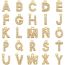Fashion Golden O Gold Plated Copper And Diamond 26 Letter Necklace