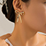 Fashion 02 White K 3094 Alloy Bow Earrings