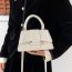 Fashion Khaki Pu Vertical Pattern Flap Crossbody Bag