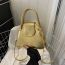 Fashion Gold Pu Glossy Large-capacity Crossbody Bag
