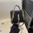 Fashion Gold Pu Embossed Flap Crossbody Bag