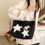 Fashion Blue Nylon Five-pointed Star Large Capacity Crossbody Bag