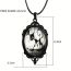 Fashion Black Cat Alloy Black Cat Oval Necklace