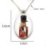 Fashion 4# Alloy Printed Oval Necklace