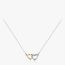 Fashion Silver Metal Hollow Love Necklace