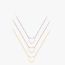 Fashion Rose Gold Metal Hollow Love Necklace