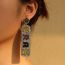 Fashion 7# Lip Love [5 Pairs Pack] Geometric Diamond Earring Set