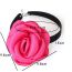 Fashion Color Fabric Diamond-encrusted Three-dimensional Camellia Necklace