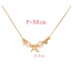 Fashion P Copper Love Pearl 26 Letter Pendant Beaded Necklace