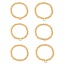 Fashion W Copper 26 Letter Beaded Bracelet (6mm)