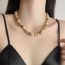 Fashion Black Coffee Colorful Pearl Beads Necklace