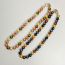 Fashion Black Coffee Colorful Pearl Beads Necklace