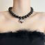 Fashion Exquisite Necklace Pearl Beaded Love Necklace