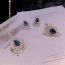 Fashion Earrings Copper Drop-shaped Earrings With Diamonds